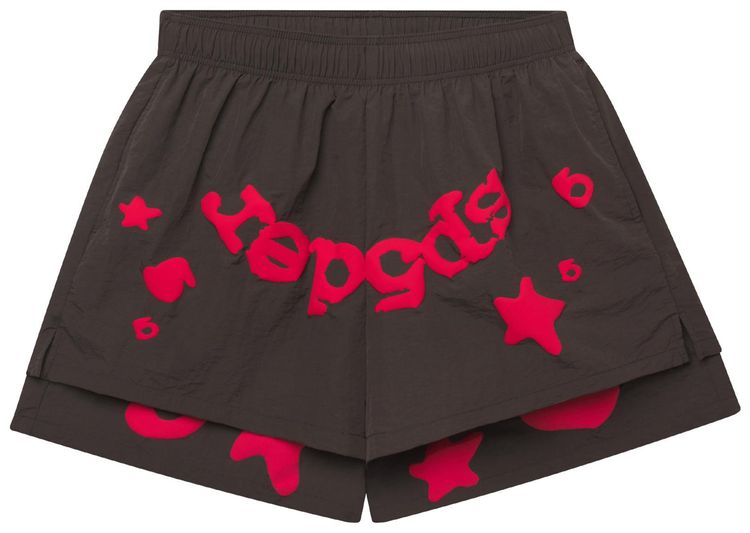 Sp5der Slate Beluga Double Layer Short Black
