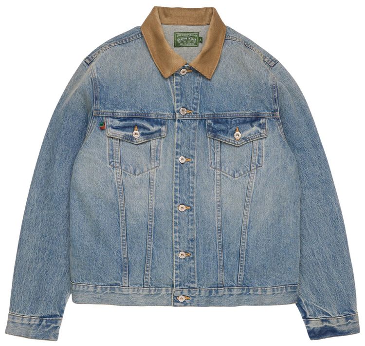 Denim Tears Flag Denim Jacket Light Wash