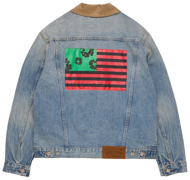 Denim Tears Flag Denim Jacket Light Wash