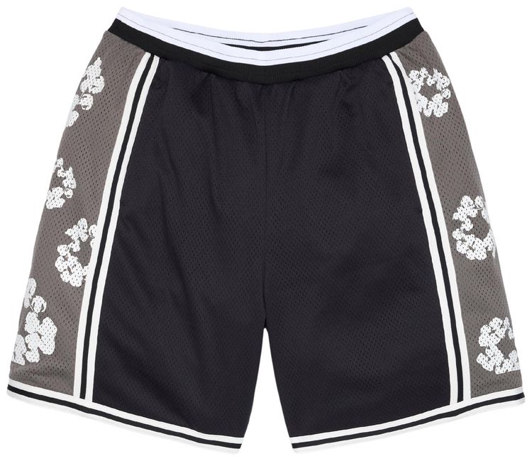 Denim Tears Cotton Wreath Olaf Shorts Black