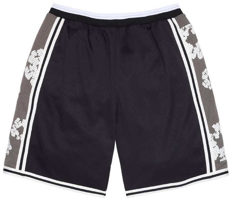 Denim Tears Cotton Wreath Olaf Shorts Black