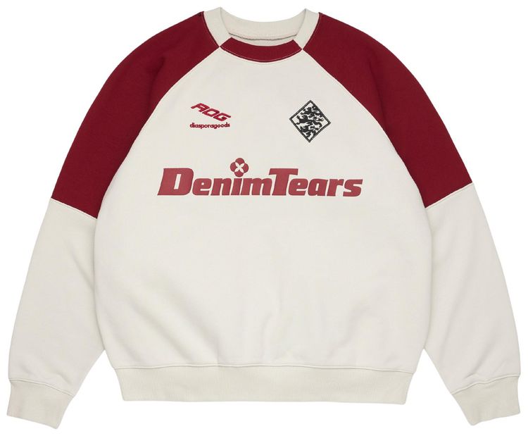 Denim Tears DT Sport Color Blocked Crewneck Grey