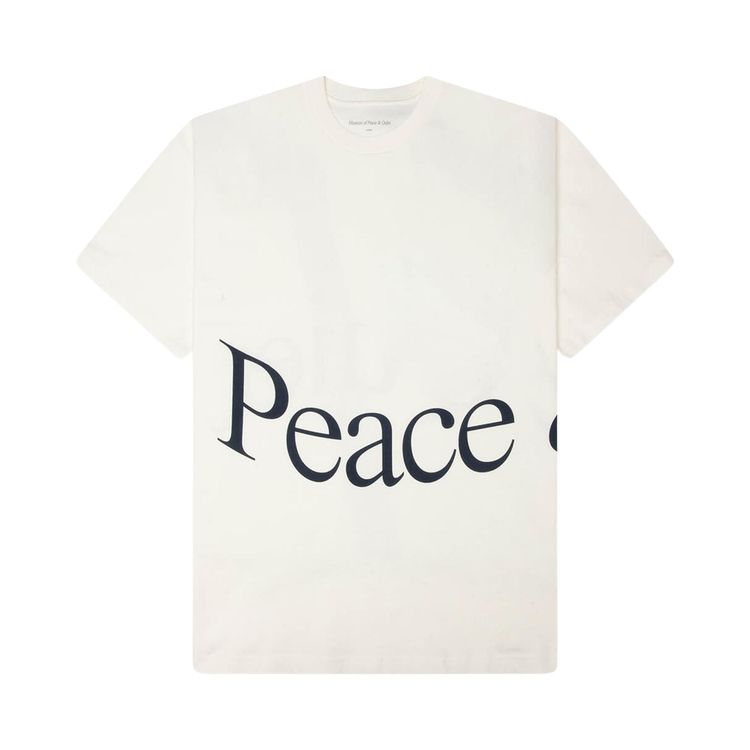 Museum of Peace  Quiet Jumbo Wordmark T Shirt White