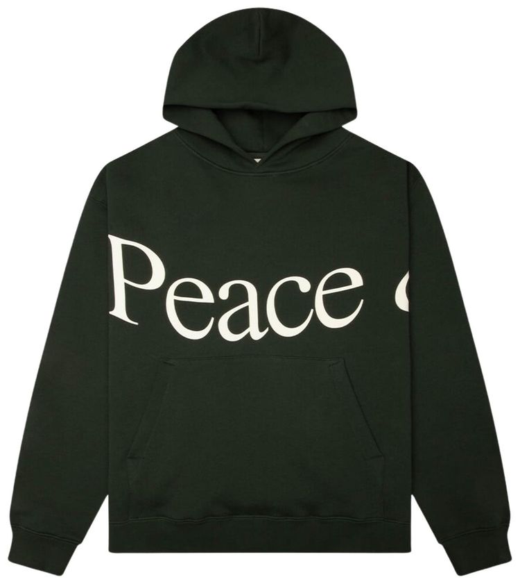 Museum of Peace  Quiet Jumbo Wordmark Hoodie Forest