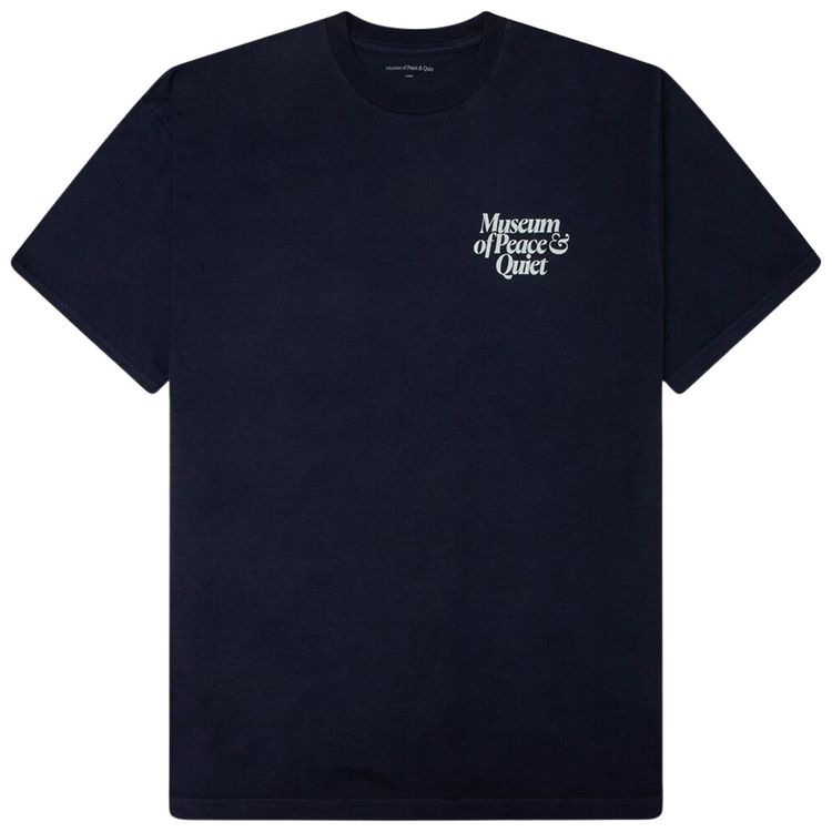 Museum of Peace  Quiet Mid Century T Shirt Navy
