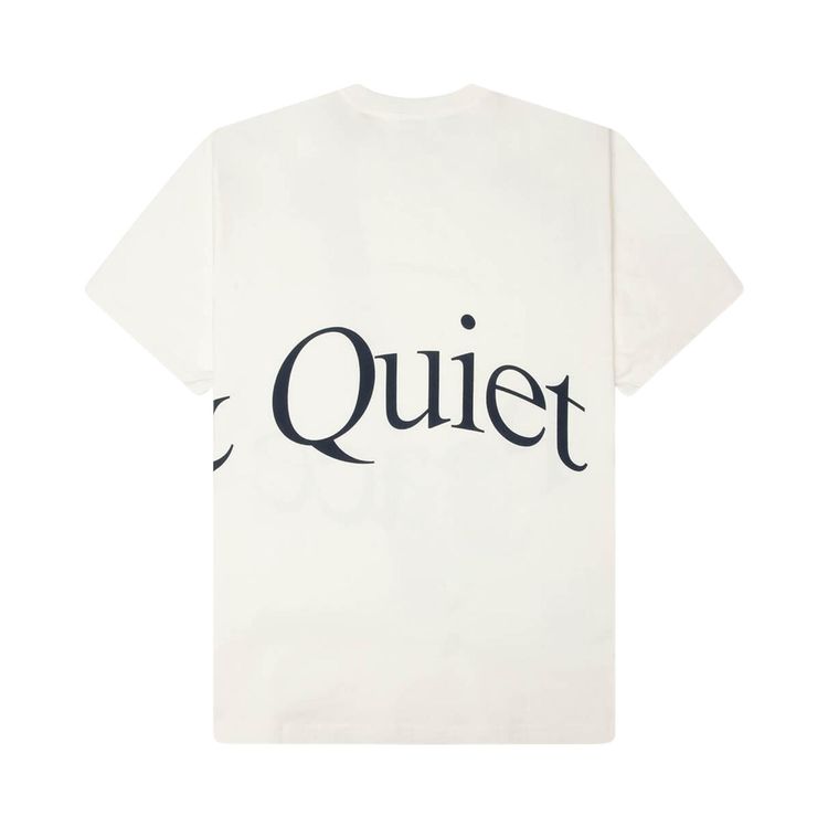 Museum of Peace  Quiet Jumbo Wordmark T Shirt White