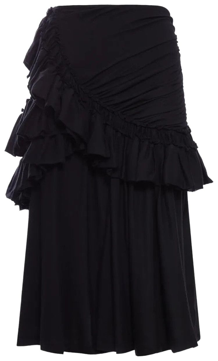 Dries Van Noten Extra Light Jersey Skirt Black