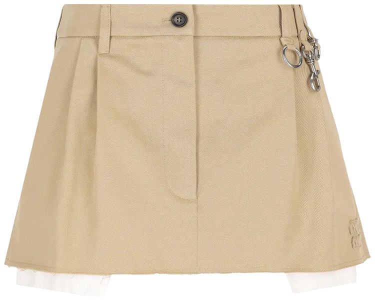 Miu Miu Chino Mini Skirt Cord