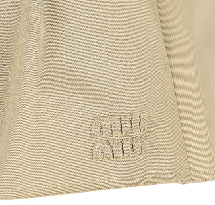 Miu Miu Chino Mini Skirt Cord