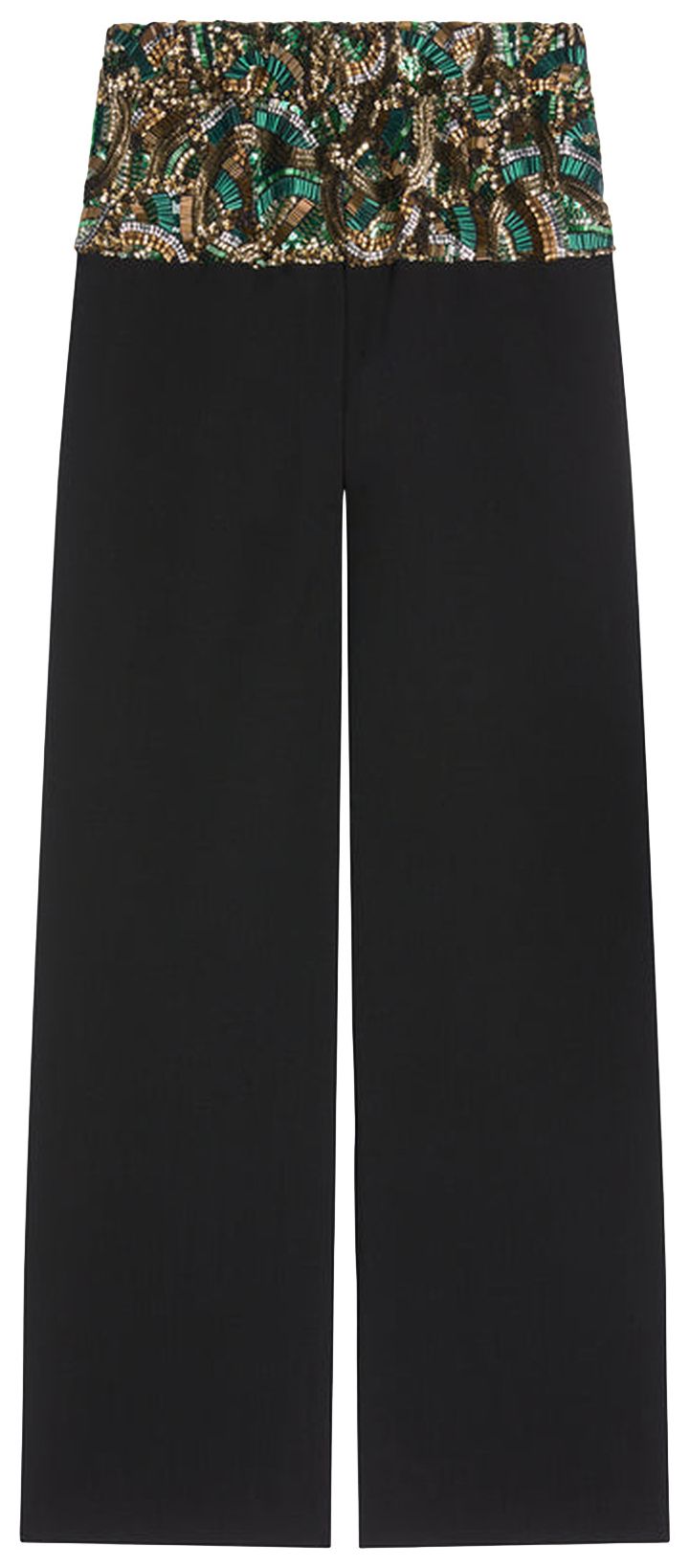 Dries Van Noten Virgin Wool Pants Black