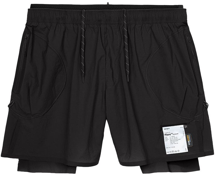 SATISFY Rippy Cordura 5 Shorts Black