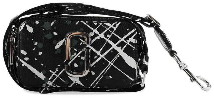 Marc Jacobs The Splatter Paint Chain Snapshot Bag BlackMulticolor