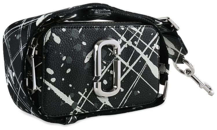 Marc Jacobs The Splatter Paint Chain Snapshot Bag BlackMulticolor
