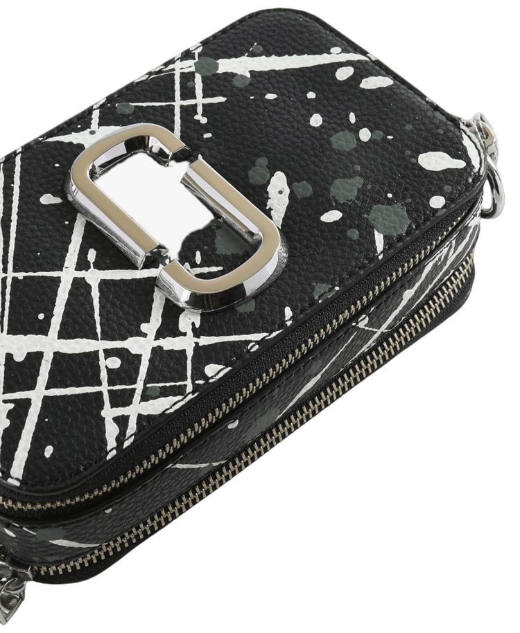 Marc Jacobs The Splatter Paint Chain Snapshot Bag BlackMulticolor