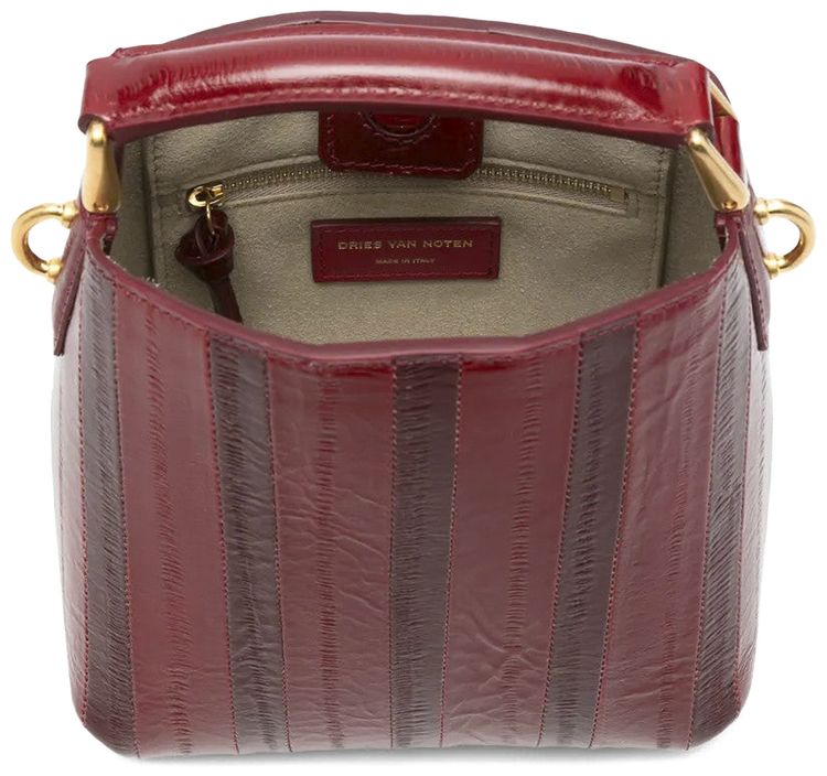 Dries Van Noten Calf Leather Bag Red