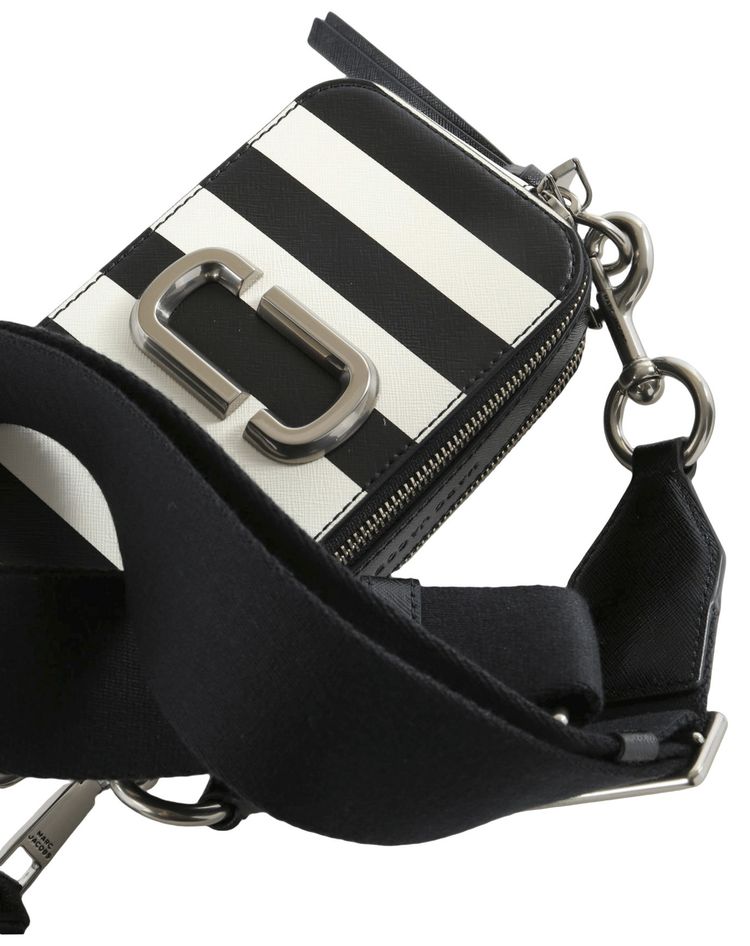 Marc Jacobs The Stripe Chain Snapshot Bag BlackMulticolor