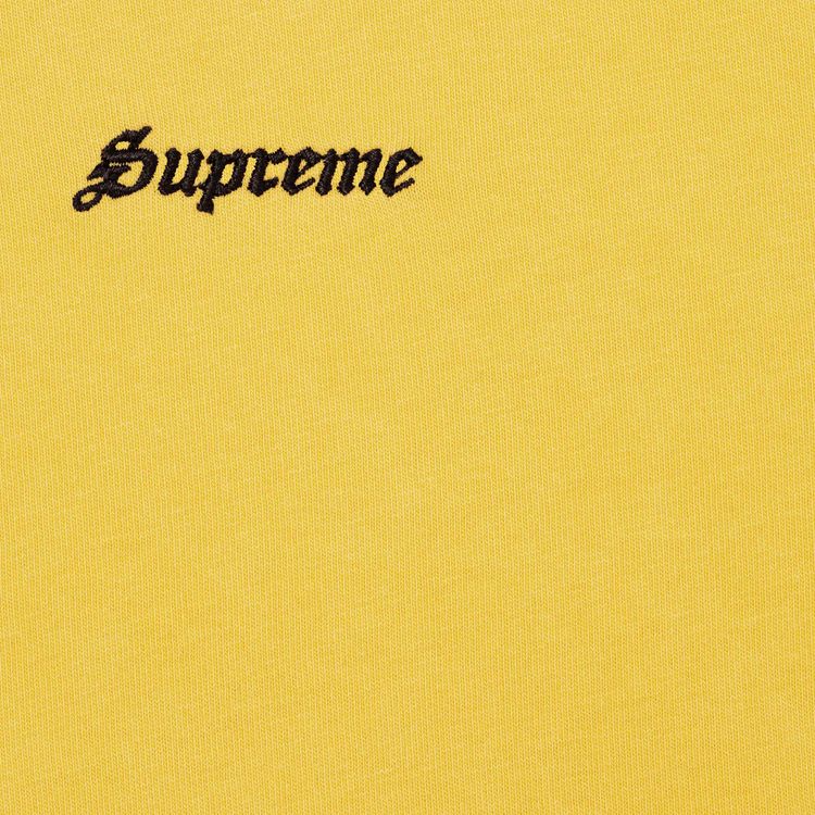 Supreme Washed Short Sleeve Top Yellow