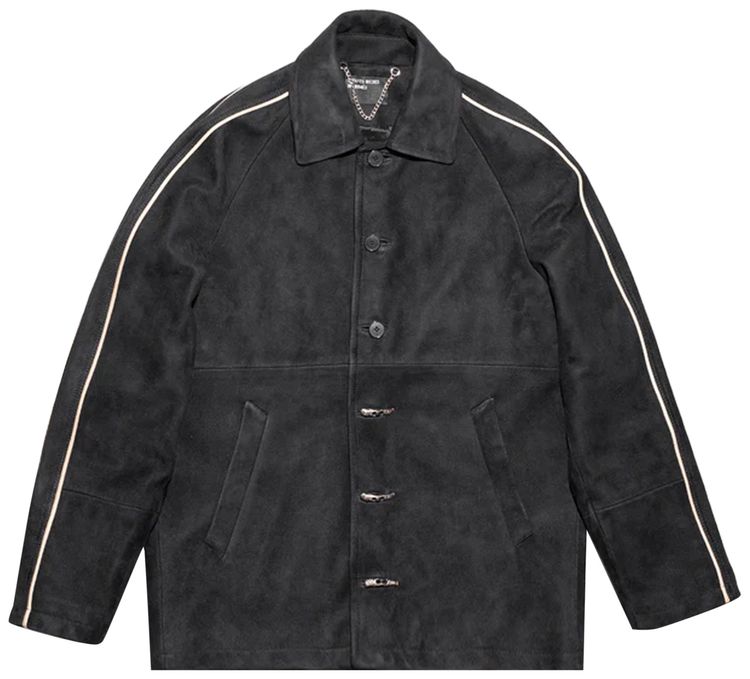 Enfants Riches Deprimes Suede Academie Jacket BlackIvory