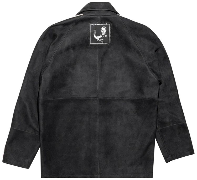 Enfants Riches Deprimes Suede Academie Jacket BlackIvory