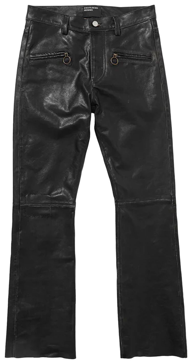 Enfants Riches Deprimes Wicked Game Leather Flares BlackSand