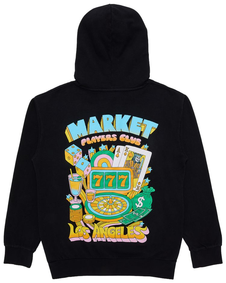 Market Players Club Hoodie Black