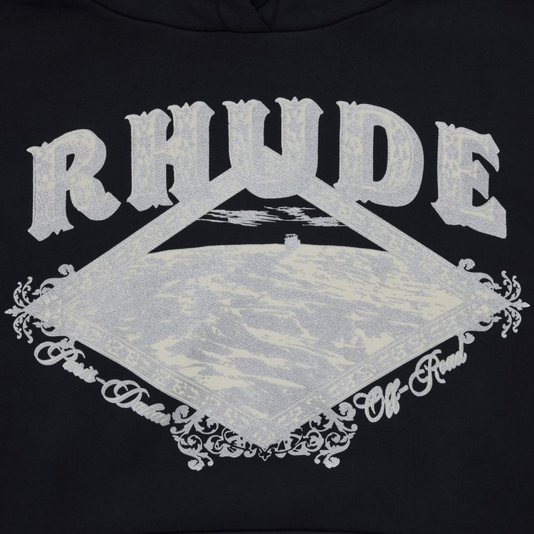 Rhude Dakar Convoy Hoodie BlackSilver