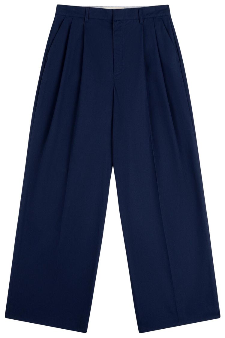 Aime Leon Dore Lightweighted Pleated Cotton Trouser Navy Blazer