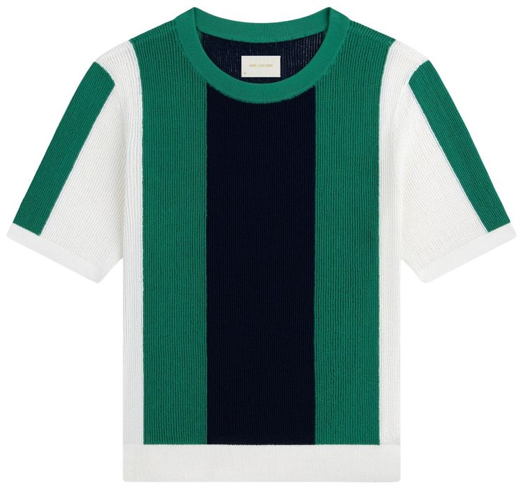 Aime Leon Dore Striped Mesh Knit Tee Multicolor