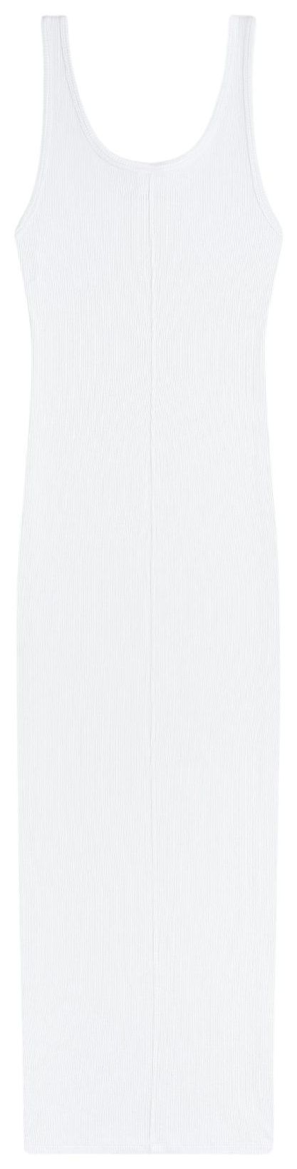 Aime Leon Dore Embroidered Logo Tank Dress Bright White