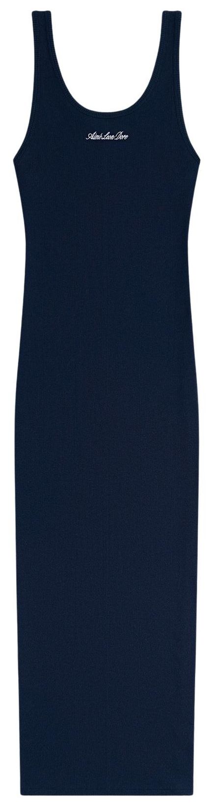 Aime Leon Dore Embroidered Logo Tank Dress Navy Blazer