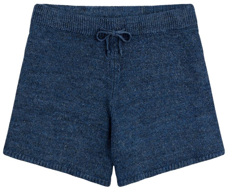 Aime Leon Dore Linen Knit Drawstring Short Indigo