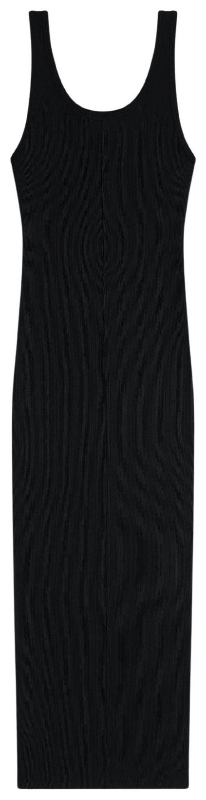 Aime Leon Dore Embroidered Logo Tank Dress Jet Black