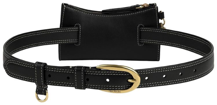 Aime Leon Dore Convertible Leather Belt Bag Black