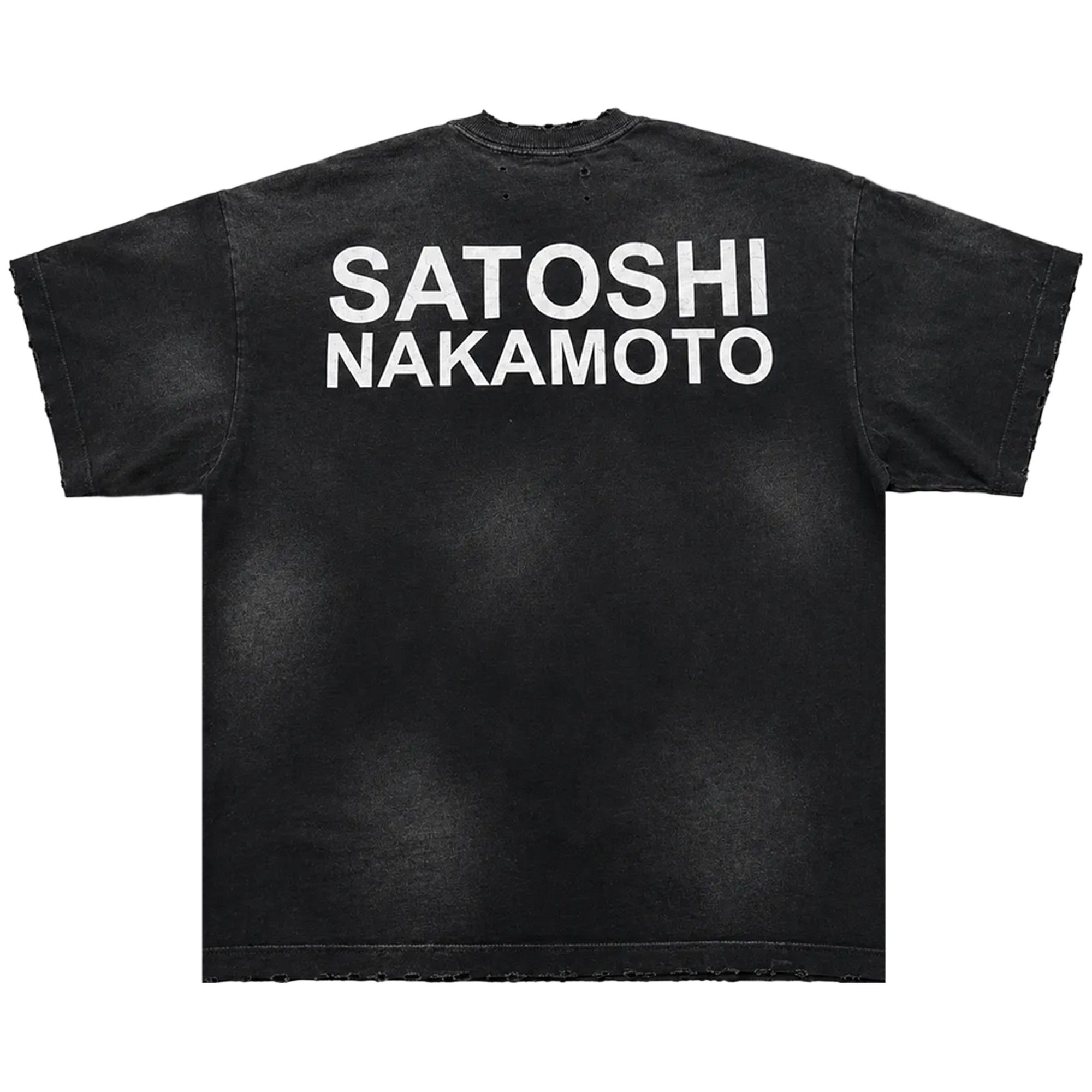 Buy Satoshi Nakamoto Cup Half Full Tee 'Black' - SS26TEE023 | GOAT