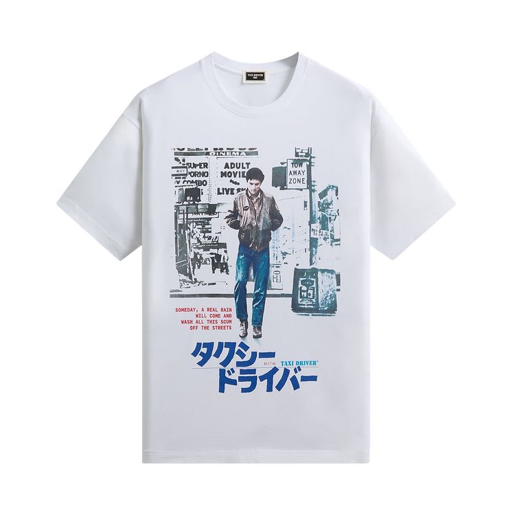 Kith For Taxi Driver Japanese Poster Standard Tee White