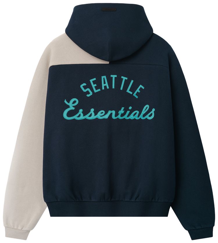 Fear of God Essentials Mariners Raglan Half Zip Sport Hoodie Dark Sapphire