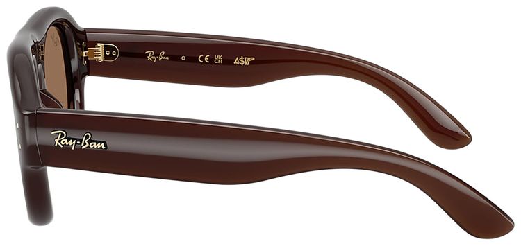 Ray Ban x AAP Rocky Flacko Aviator Puffer Transparent BrownDark Brown