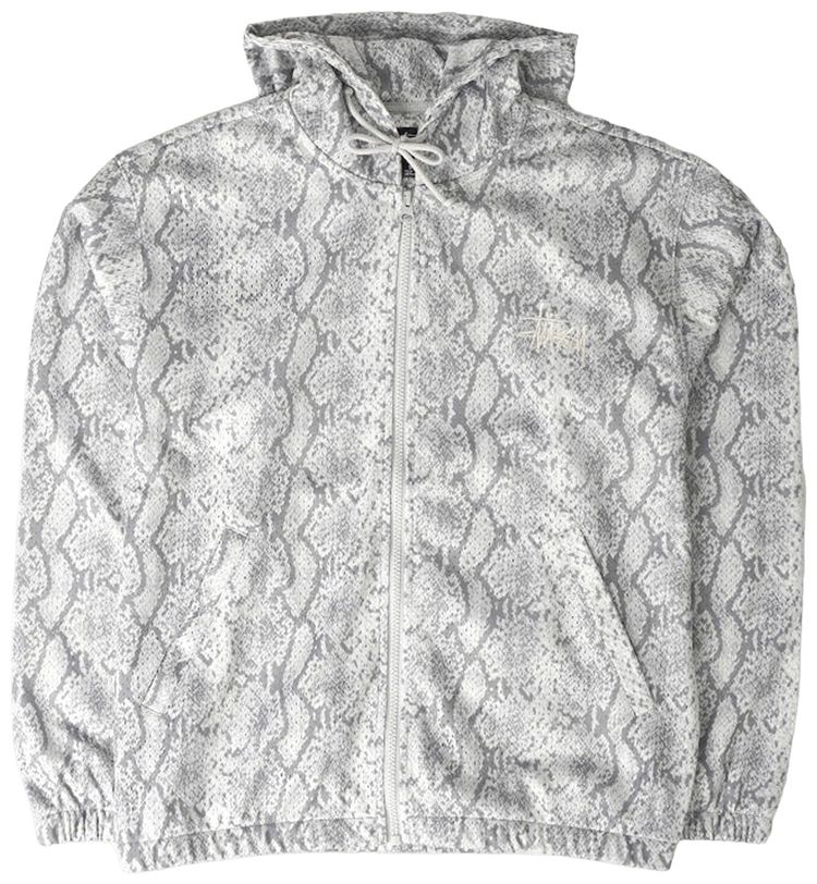 Stussy Athletic Mesh Zip Hoodie Snake