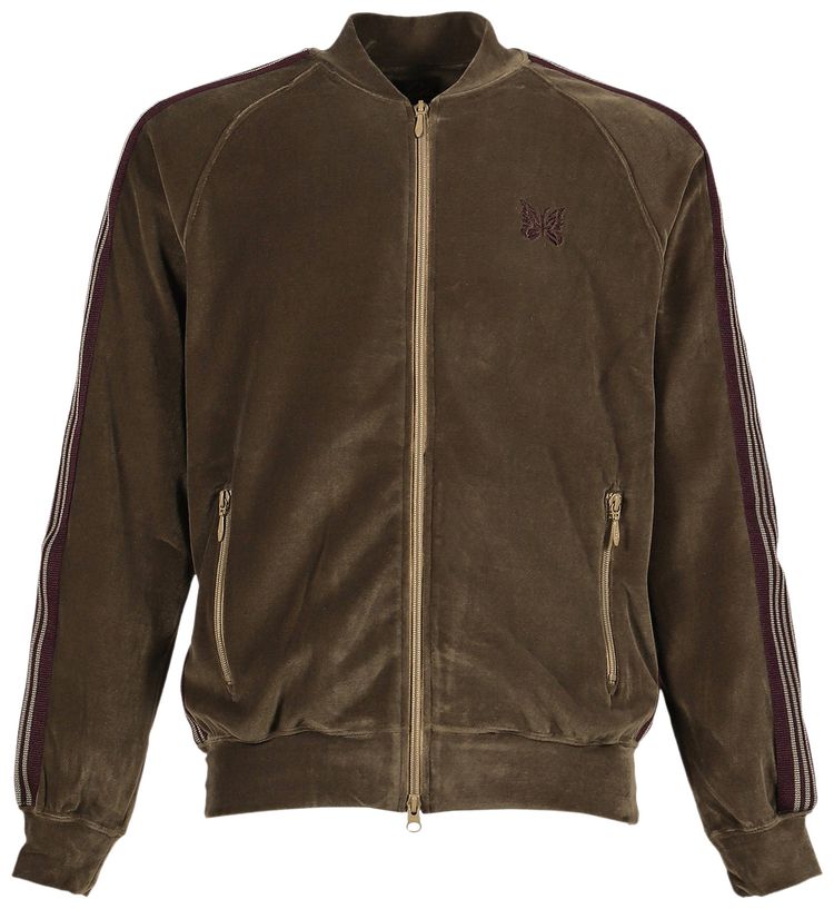 Needles Rib Collar Track Jacket Taupe