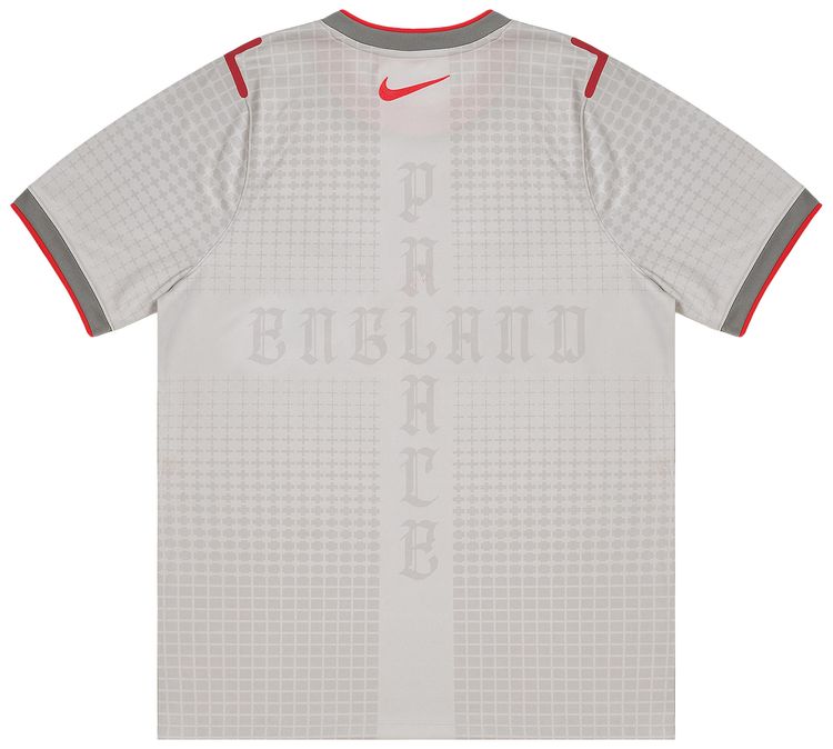 Palace x Nike England Dri Fit Academy Pro Short Sleeve Football Top Pewter GreyBright Crimson