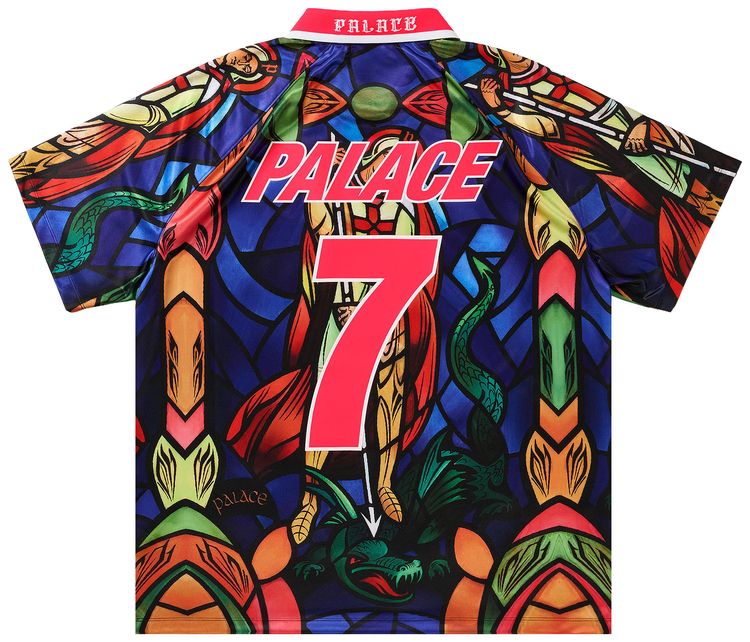 Palace x Nike England Dri Fit Football Jersey Bright Crimson