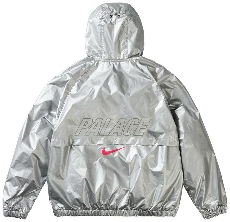 Palace x Nike England Dri Fit Academy Anthem Jacket Pewter GreyBright CrimsonBlack