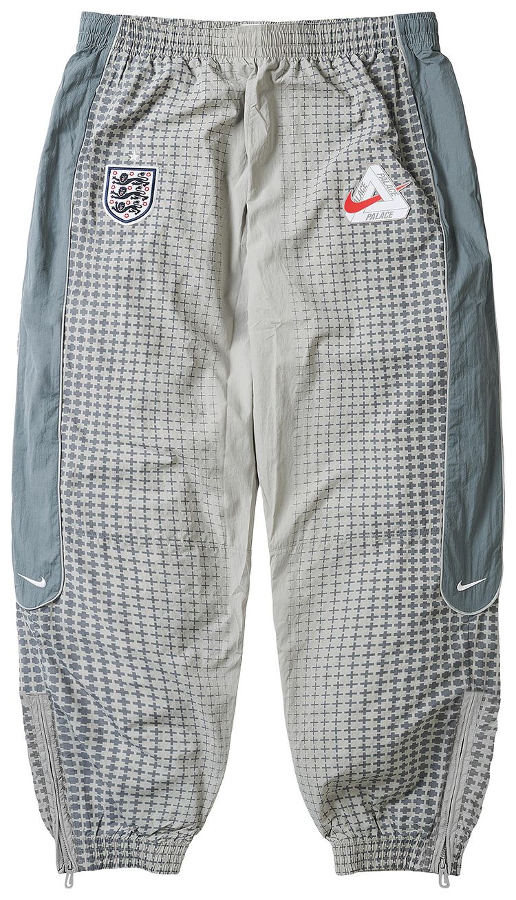 Palace x Nike England Solo Swoosh Track Pants Pewter GreyCool GreyBright Crimson