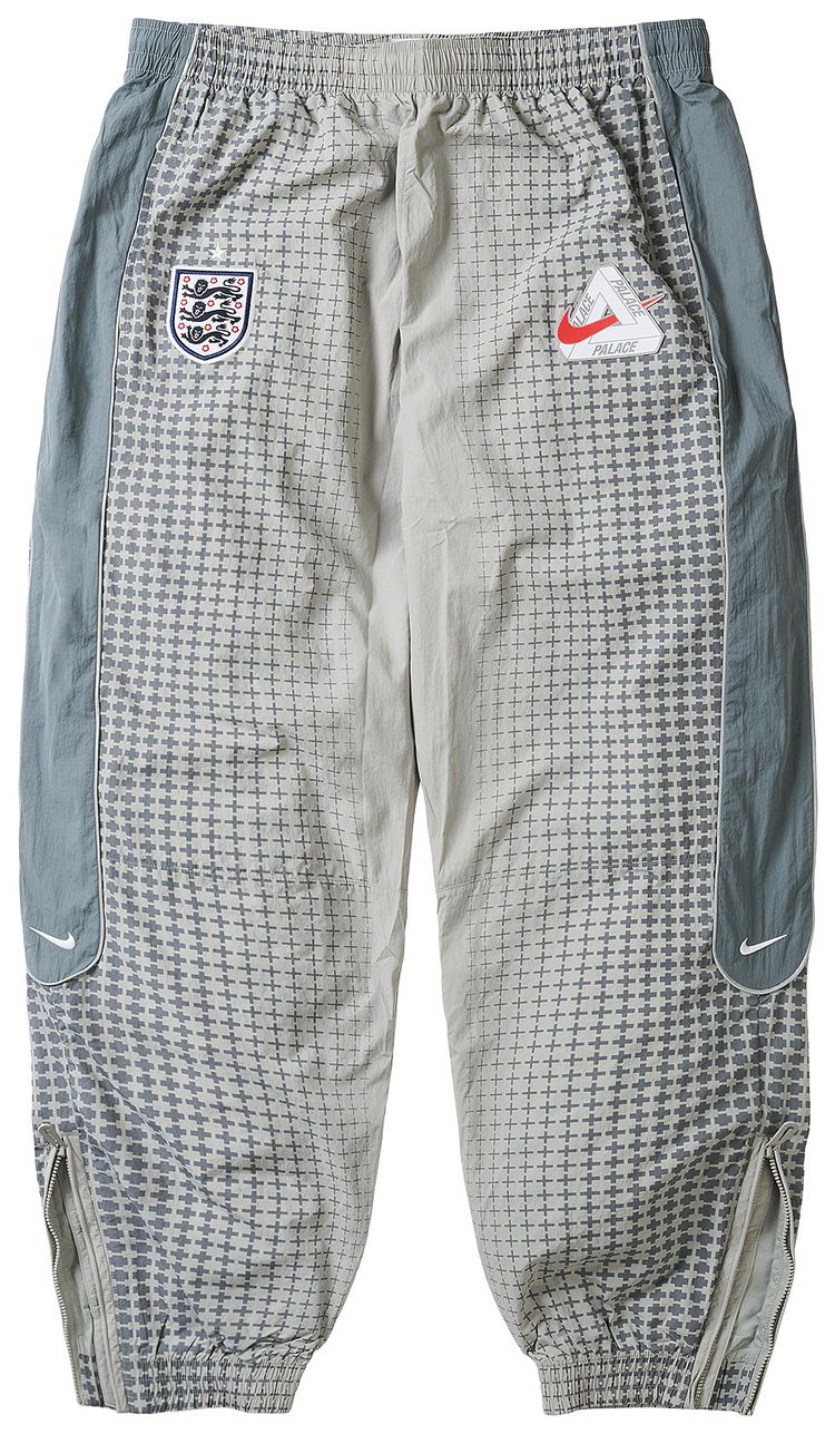 Palace x Nike England Solo Swoosh Track Pants Pewter GreyCool GreyBright Crimson