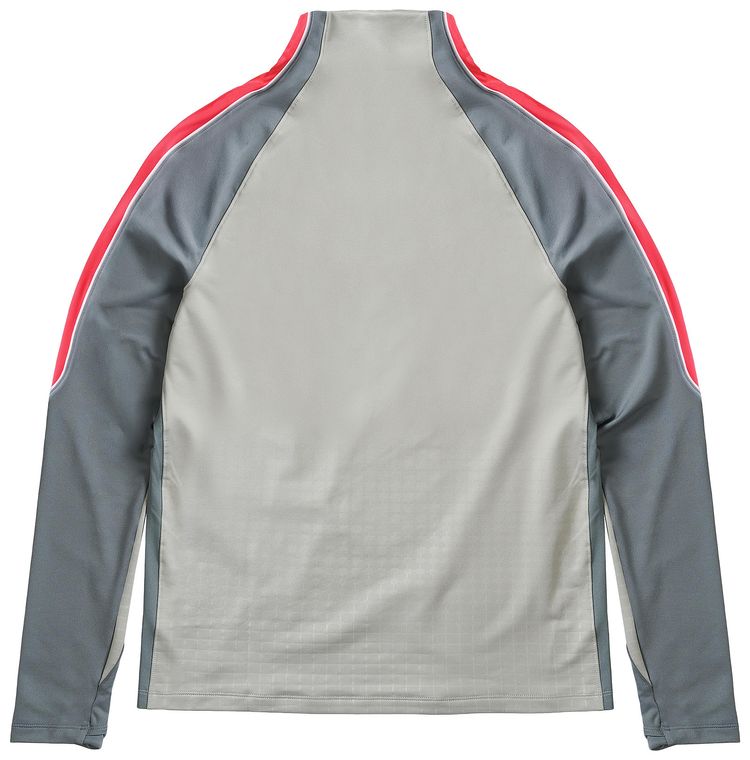 Palace x Nike England Dri Fit Strike Drill Top Pewter GreyCool GreyBright Crimson