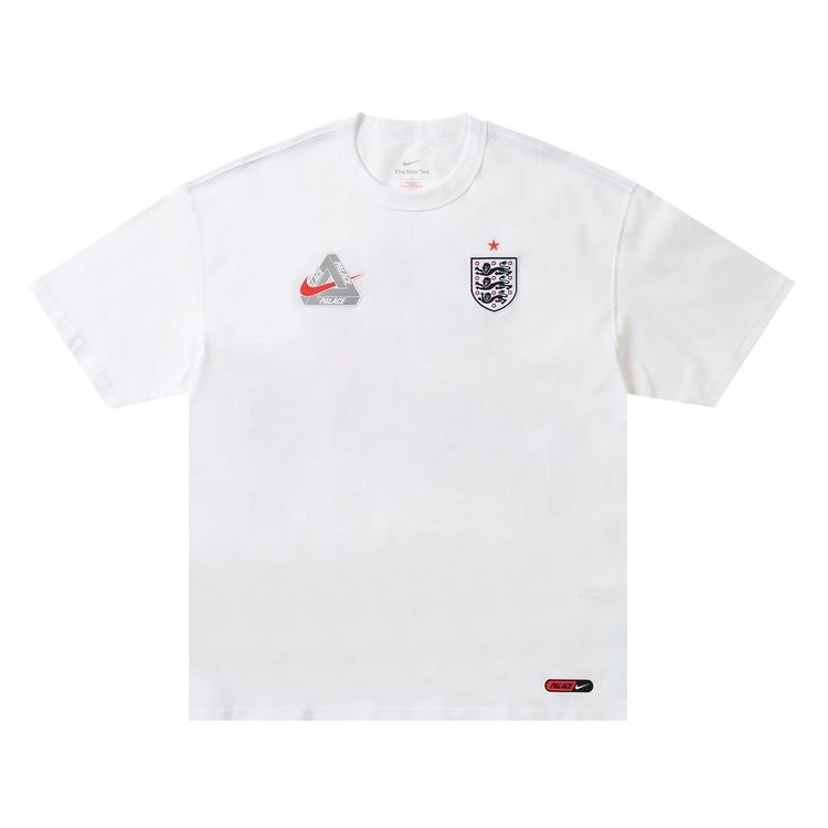 Palace x Nike England T Shirt White