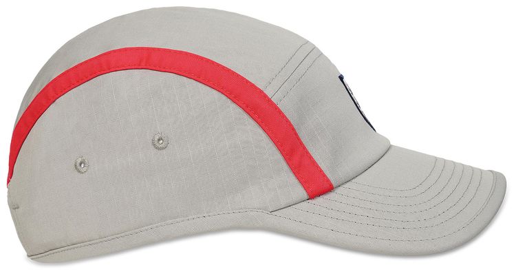 Palace x Nike England Unstructured Cap Pewter GreyCool GreyBright Crimson