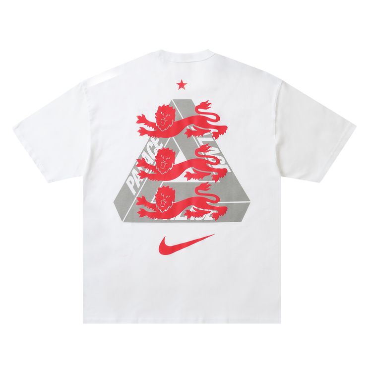 Palace x Nike England T Shirt White