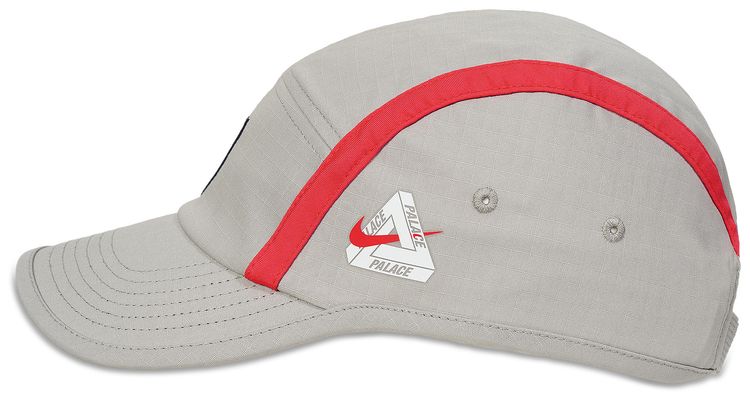 Palace x Nike England Unstructured Cap Pewter GreyCool GreyBright Crimson