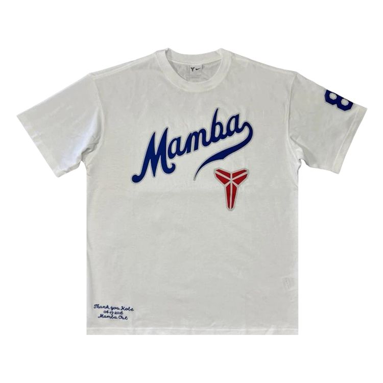 Nike Kobe Dodgers Mamba M90 Short Sleeve T Shirt White
